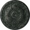 Ekena Millwork Amelia Ceiling Medallion (Fits Canopies up to 4 1/8"), 15 3/4"OD x 5/8"P, Painted Turtle Crackle CM16AMPTC - alternate 1